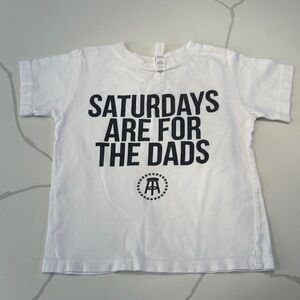 Barstool Sports Saturdays are for the dads short sleeve t-shirt white size 4T 🤍